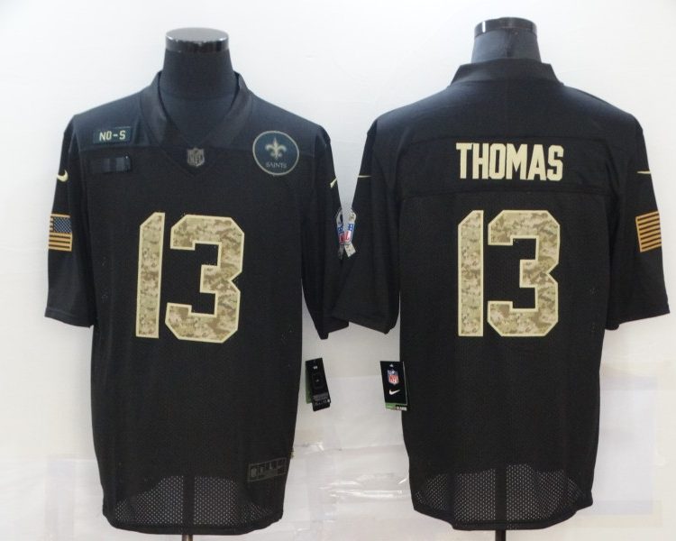Men's New Orleans Saints #13 Michael Thomas Black Jersey