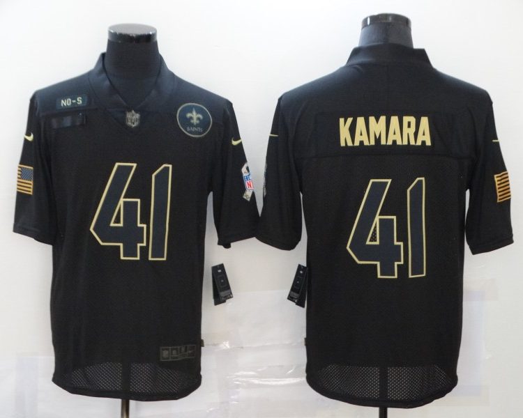 Men's New Orleans Saints #41 Alvin Kamara Black Jersey