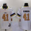 Men's New Orleans Saints Alvin Kamara #41 White Jersey