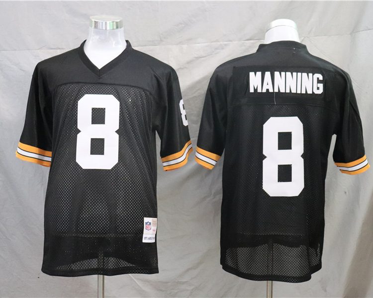 Men's New Orleans Saints Archie Manning Mitchell & Ness Black Legacy Jersey