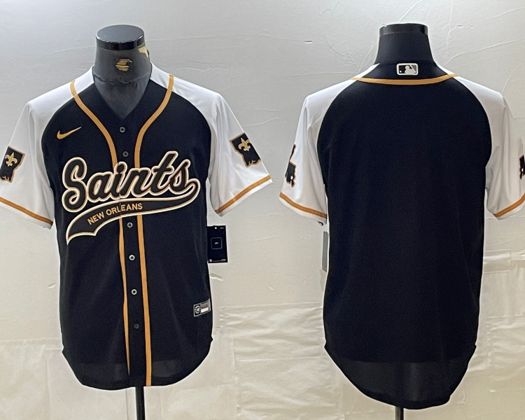 Men's New Orleans Saints Black Blank Jersey