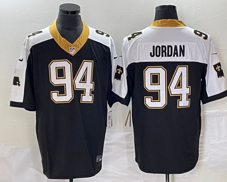 Men's New Orleans Saints Cameron Jordan #94 Black Vapor F.U.S.E. Limited Jersey