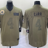 Men's New Orleans Saints Derek Carr #4 Brown Jersey