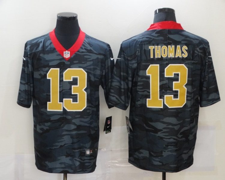 Men's New Orleans Saints Michael Thomas #13 Gray Camouflage Jersey