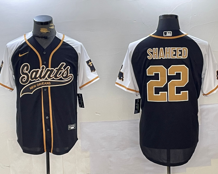 Men's New Orleans Saints Rashid Shaheed #22 Black Legacy Jersey