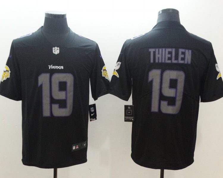 Men's Minnesota Vikings Adam Thielen #19 Black Jersey
