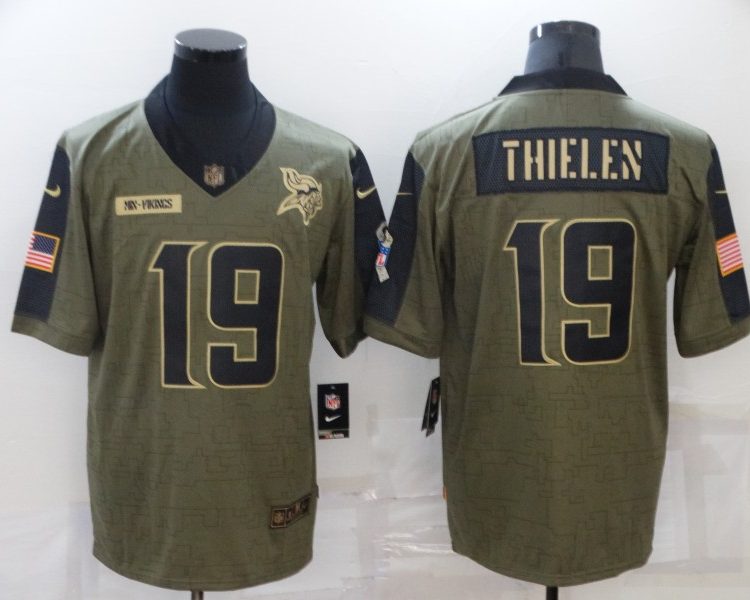 Men's Minnesota Vikings Adam Thielen #19 Brown Jersey