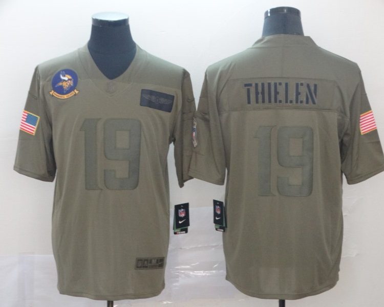 Men's Minnesota Vikings Adam Thielen #19 Brown Jersey