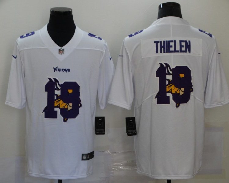 Men's Minnesota Vikings Adam Thielen #19 White Jersey
