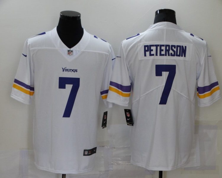 Men's Minnesota Vikings Patrick Peterson #7 White Jersey