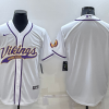 Men's Minnesota Vikings White Blank Jersey