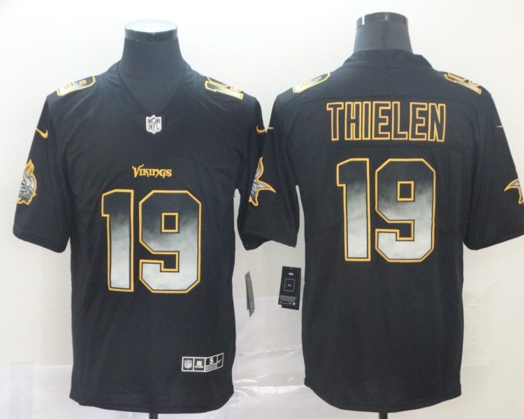 Men's Minnesota Vikings #19 Adam Thielen Black Jersey