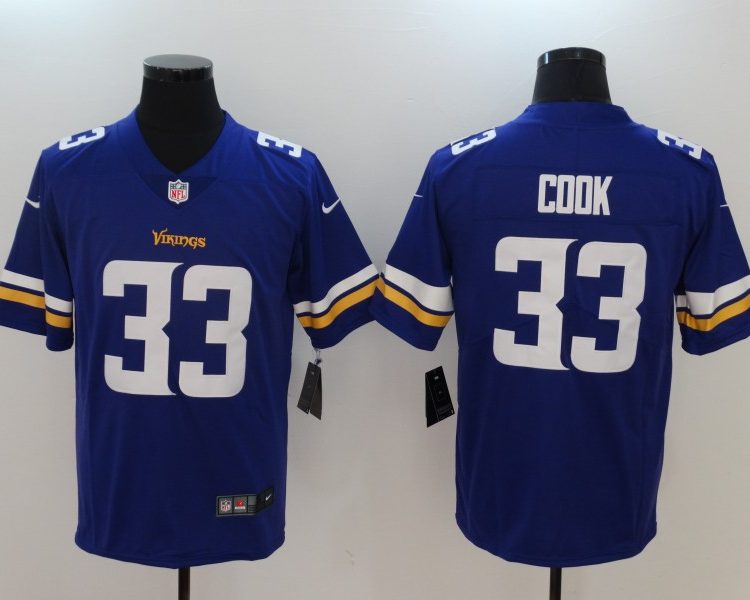 Men's Minnesota Vikings #33 Dalvin Cook Jersey Purple