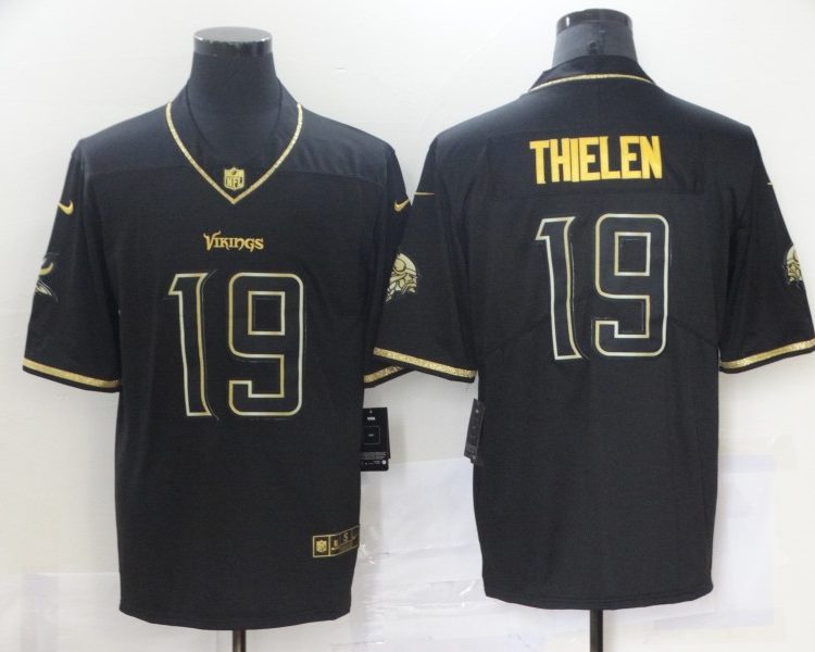 Men's Minnesota Vikings Adam Thielen #19 Black Jersey