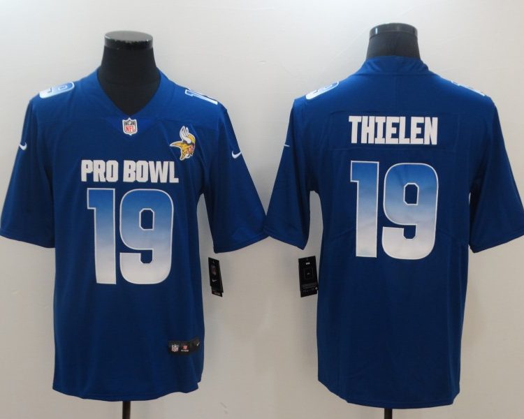 Men's Minnesota Vikings Adam Thielen #19 Blue Jersey