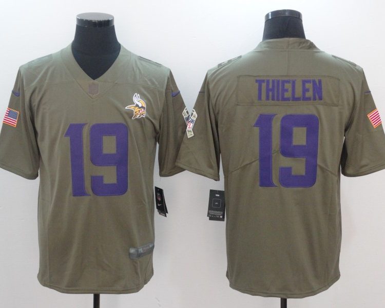 Men's Minnesota Vikings Adam Thielen #19 Brown Jersey