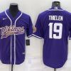 Men's Minnesota Vikings Adam Thielen #19 Purple Jersey Joint Edition