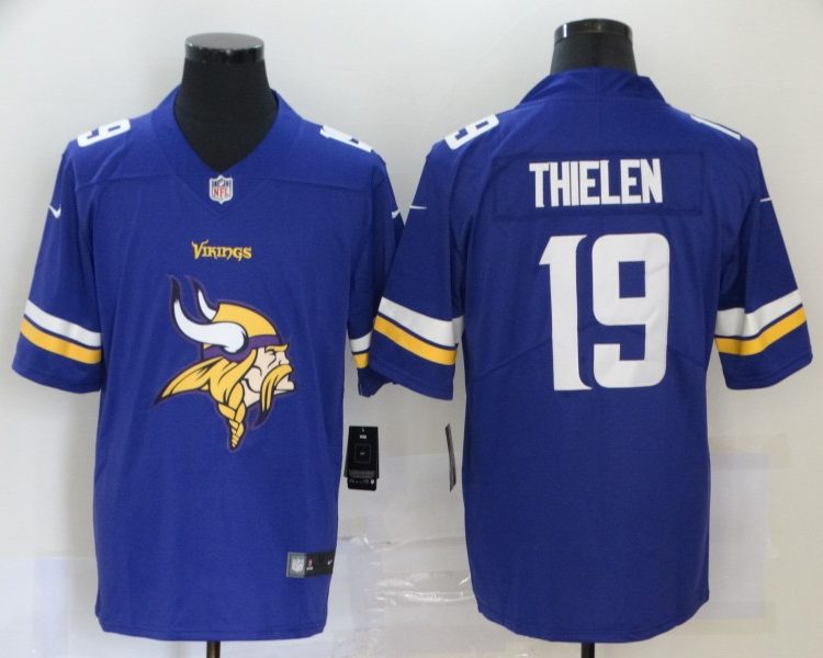 Men's Minnesota Vikings Adam Thielen #19 Purple Jersey