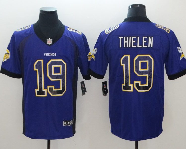 Men's Minnesota Vikings Adam Thielen #19 Purple Jersey