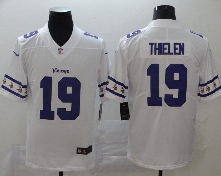 Men's Minnesota Vikings Adam Thielen #19 White Jersey
