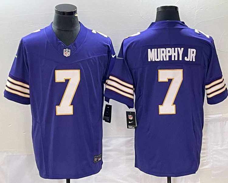 Men's Minnesota Vikings Byron Murphy Jr. #7 Purple Classic Jersey