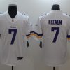 Men's Minnesota Vikings Case Keenum #7 White Jersey
