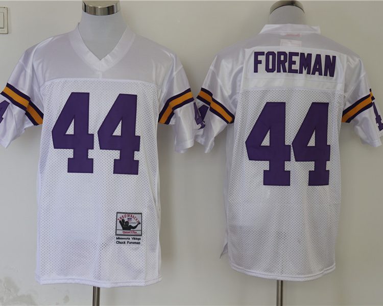 Men's Minnesota Vikings Chuck Foreman Mitchell & Ness White Legacy Jersey