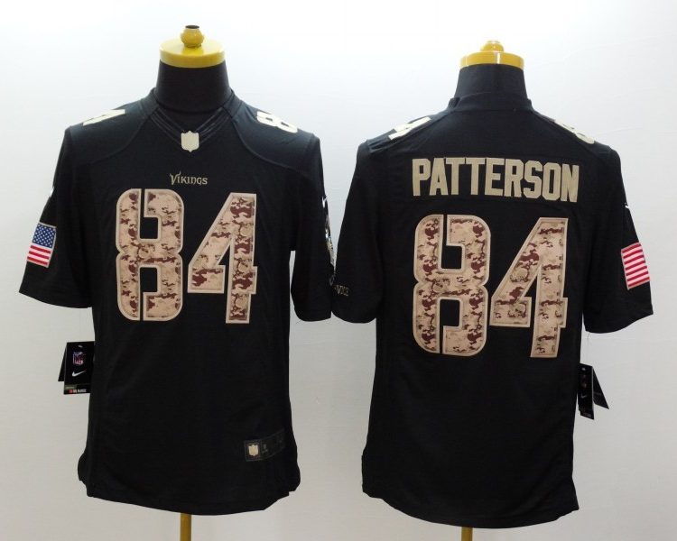 Men's Minnesota Vikings Cordarrelle Patterson #84 Black Jersey