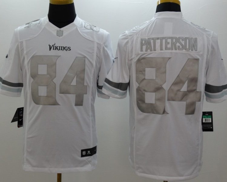 Men's Minnesota Vikings Cordarrelle Patterson #84 White Jersey