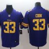 Men's Minnesota Vikings Dalvin Cook #33 Jersey Purple Yellow