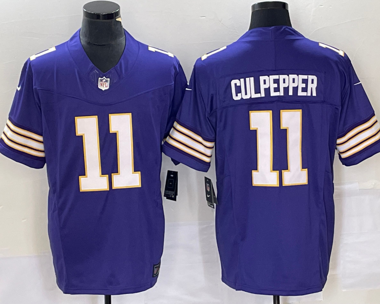 Men's Minnesota Vikings Daunte Culpepper #11 Purple Classic Jersey