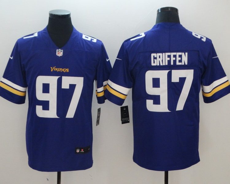 Men's Minnesota Vikings Everson Griffin #97 Purple Jersey