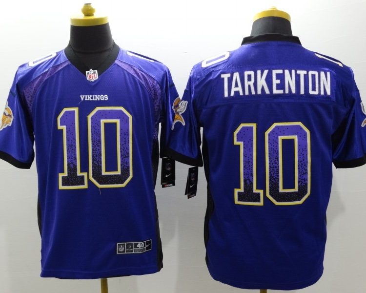 Men's Minnesota Vikings Fran Tarkenton #10 Purple Jersey