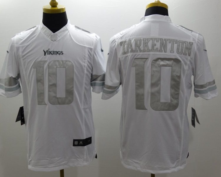 Men's Minnesota Vikings Fran Tarkenton #10 White Jersey