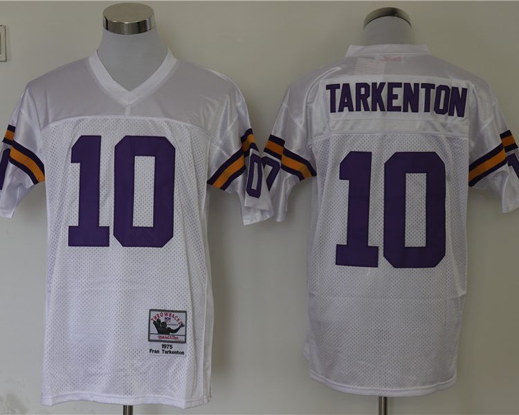Men's Minnesota Vikings Fran Tarkenton Mitchell & Ness White Legacy Jersey