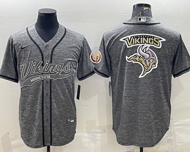 Men's Minnesota Vikings Gray Jersey