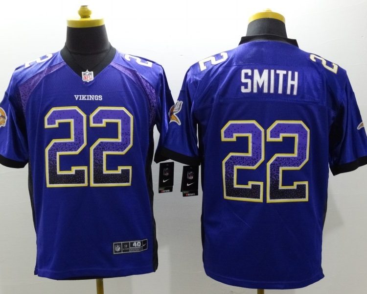 Men's Minnesota Vikings Harrison Smith #22 Purple Jersey