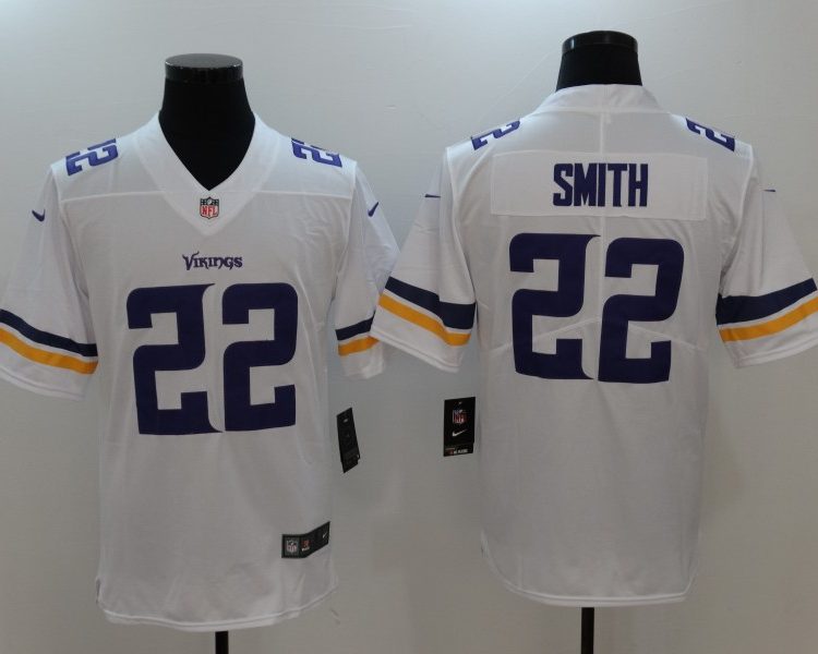 Men's Minnesota Vikings Harrison Smith #22 White Jersey