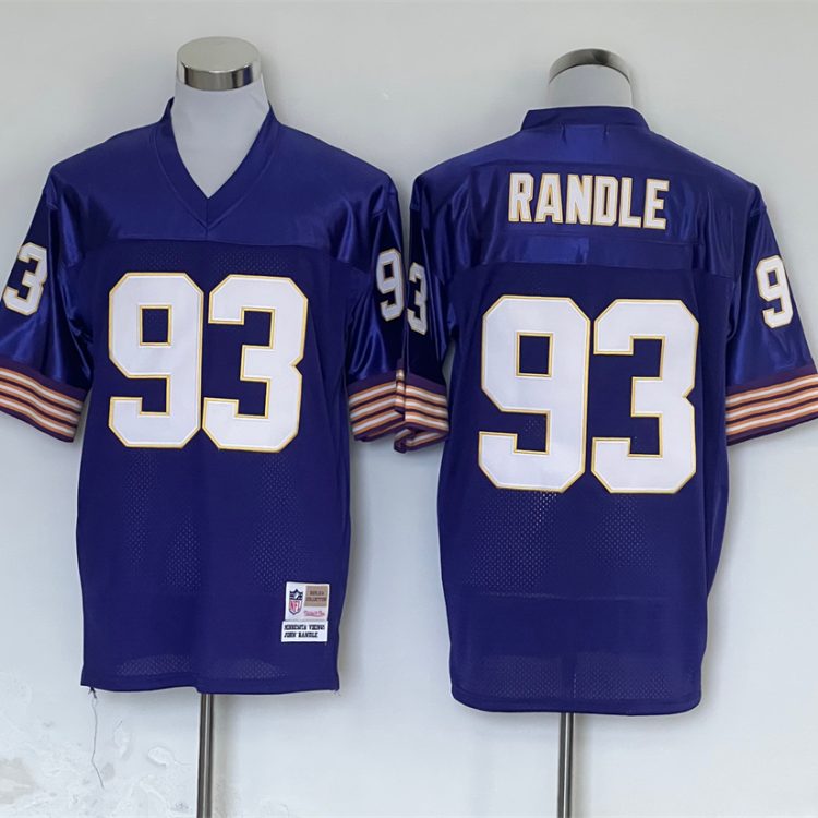 Men's Minnesota Vikings John Randle Mitchell & Ness Purple Legacy Jersey