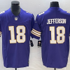 Men's Minnesota Vikings Justin Jefferson #18 Purple Classic Jersey
