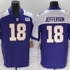 Men's Minnesota Vikings Justin Jefferson #18 Purple Vapor F.U.S.E. Limited Jersey
