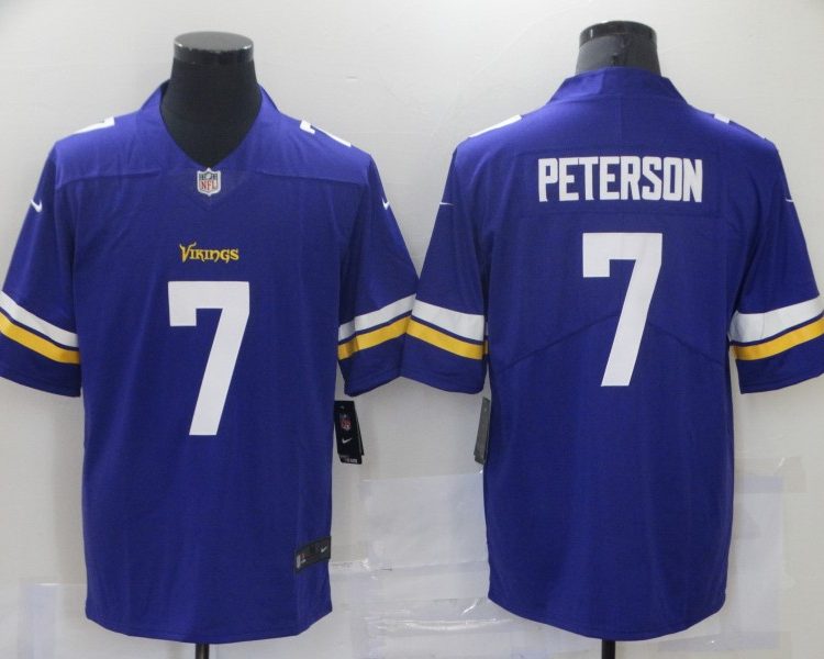 Men's Minnesota Vikings Patrick Peterson #7 Purple Jersey