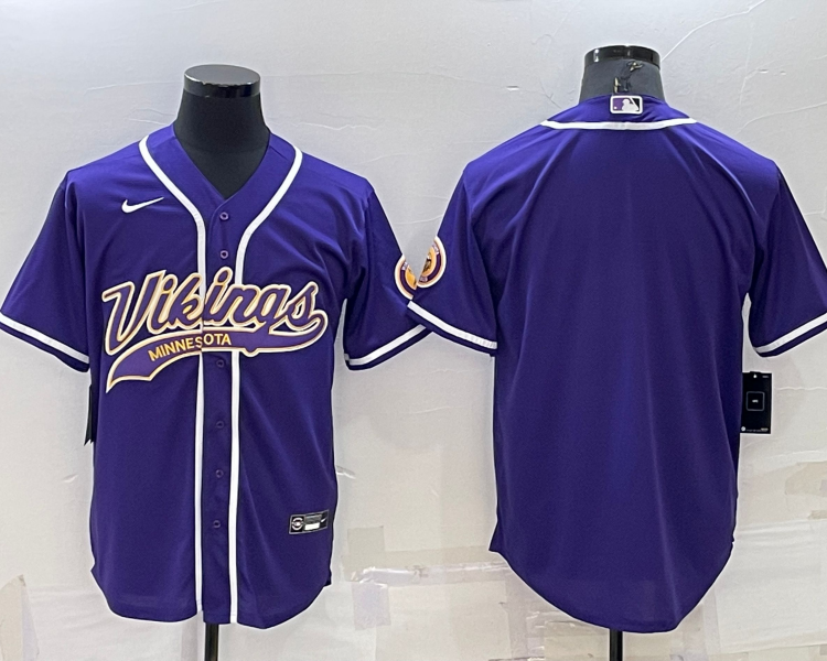 Men's Minnesota Vikings Purple Blank Jersey