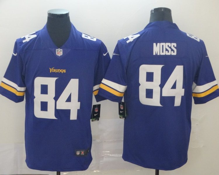 Men's Minnesota Vikings Randy Moss #84 Purple Jersey