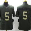Men's Minnesota Vikings Teddy Bridgewater #5 Army Green Jersey
