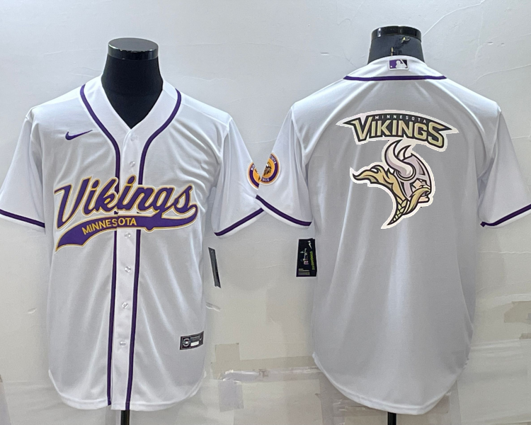 Men's Minnesota Vikings White Jersey