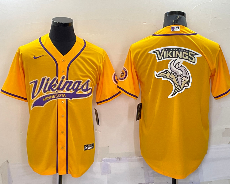 Men's Minnesota Vikings Yellow Jersey