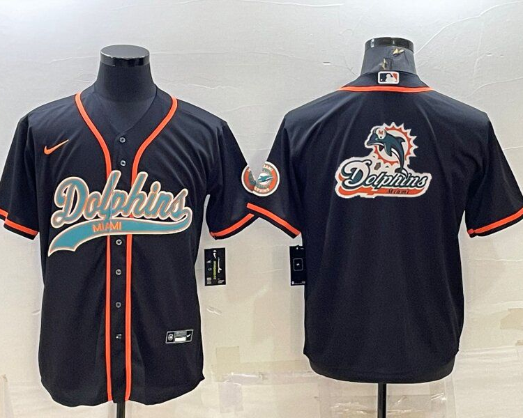 Men's Miami Dolphins Black Jersey