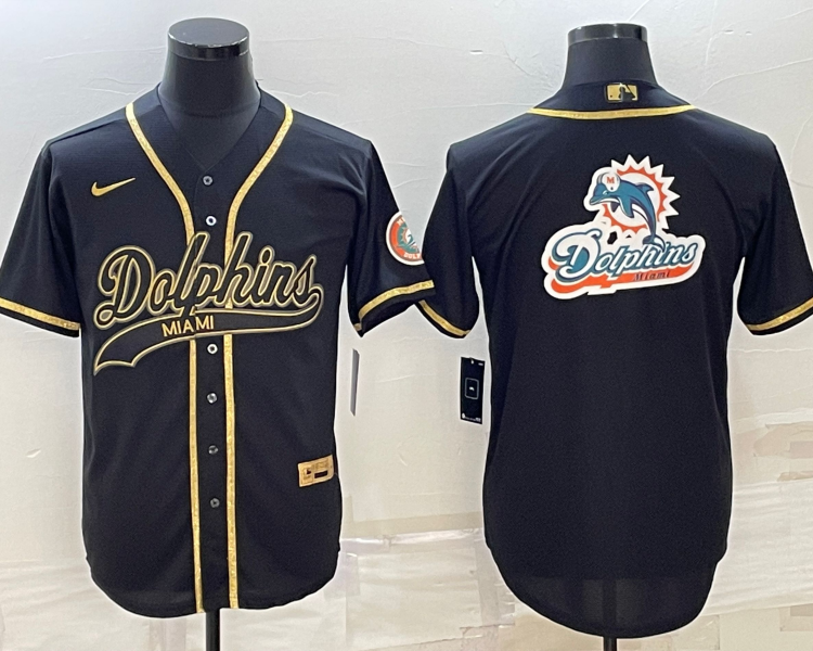 Men's Miami Dolphins Black Jersey