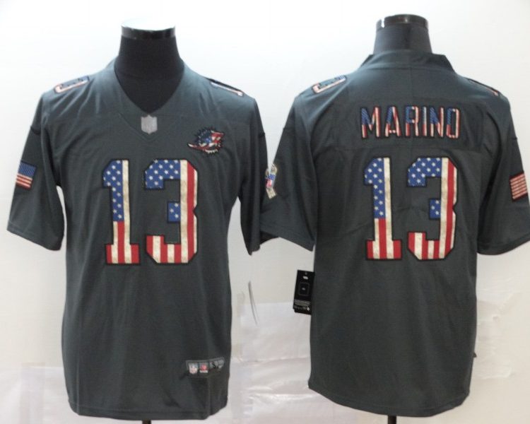 Men's Miami Dolphins Dan Marino #13 Black Alternate Jersey